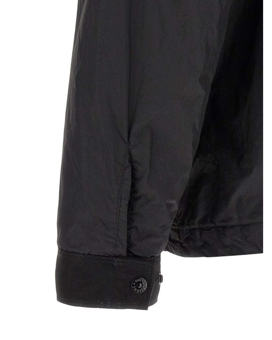 Stone Island Blue Stone Island Nylon Shell Overshirt for men