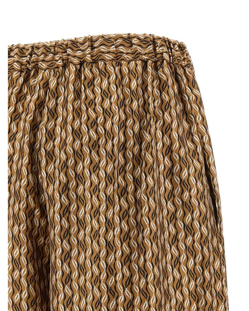 Max Mara Natural Straight Drawstring Pants