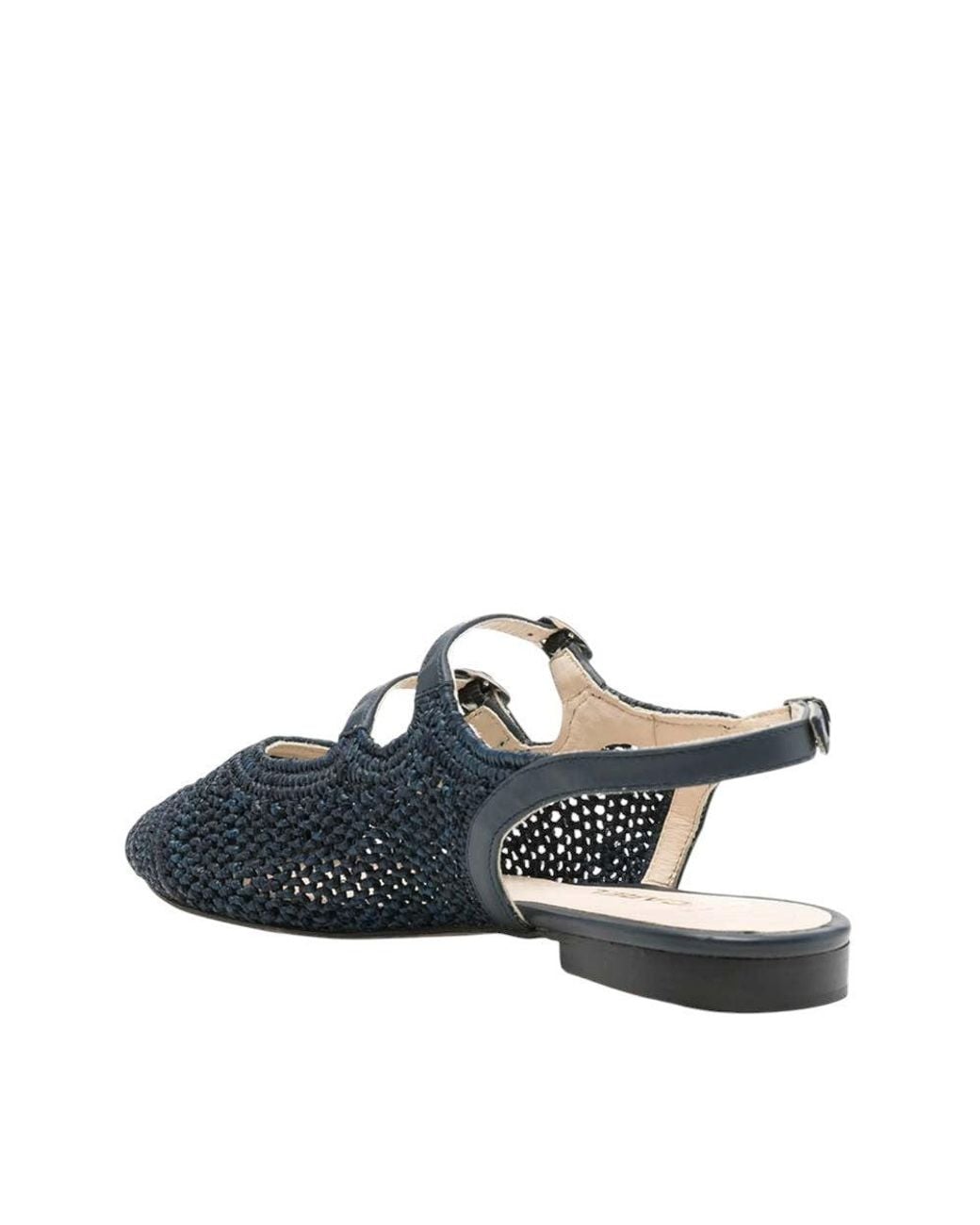 CAREL PARIS Blue Woven Ballet Flats