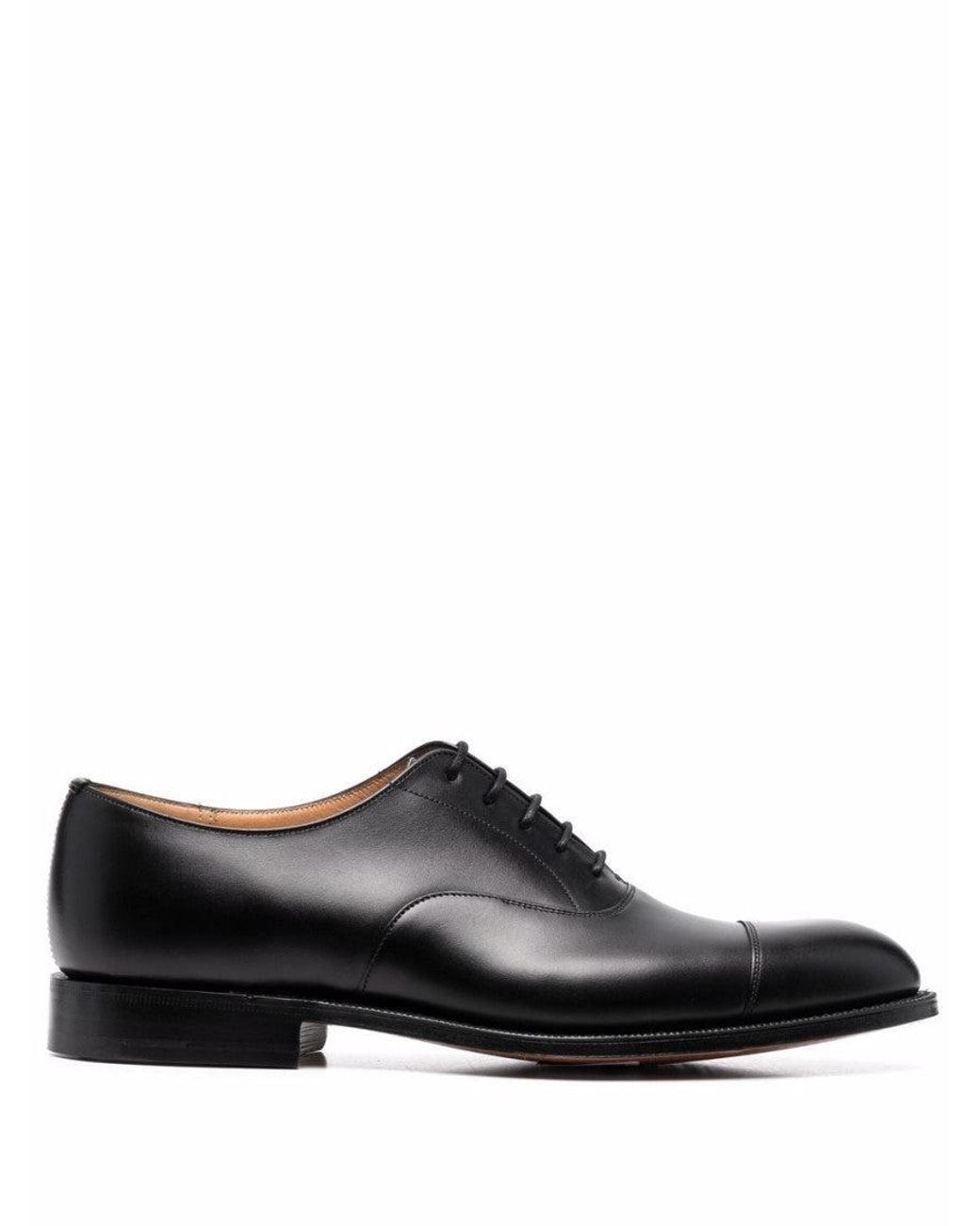 Church's Black Leather Lace Up Shoes for men