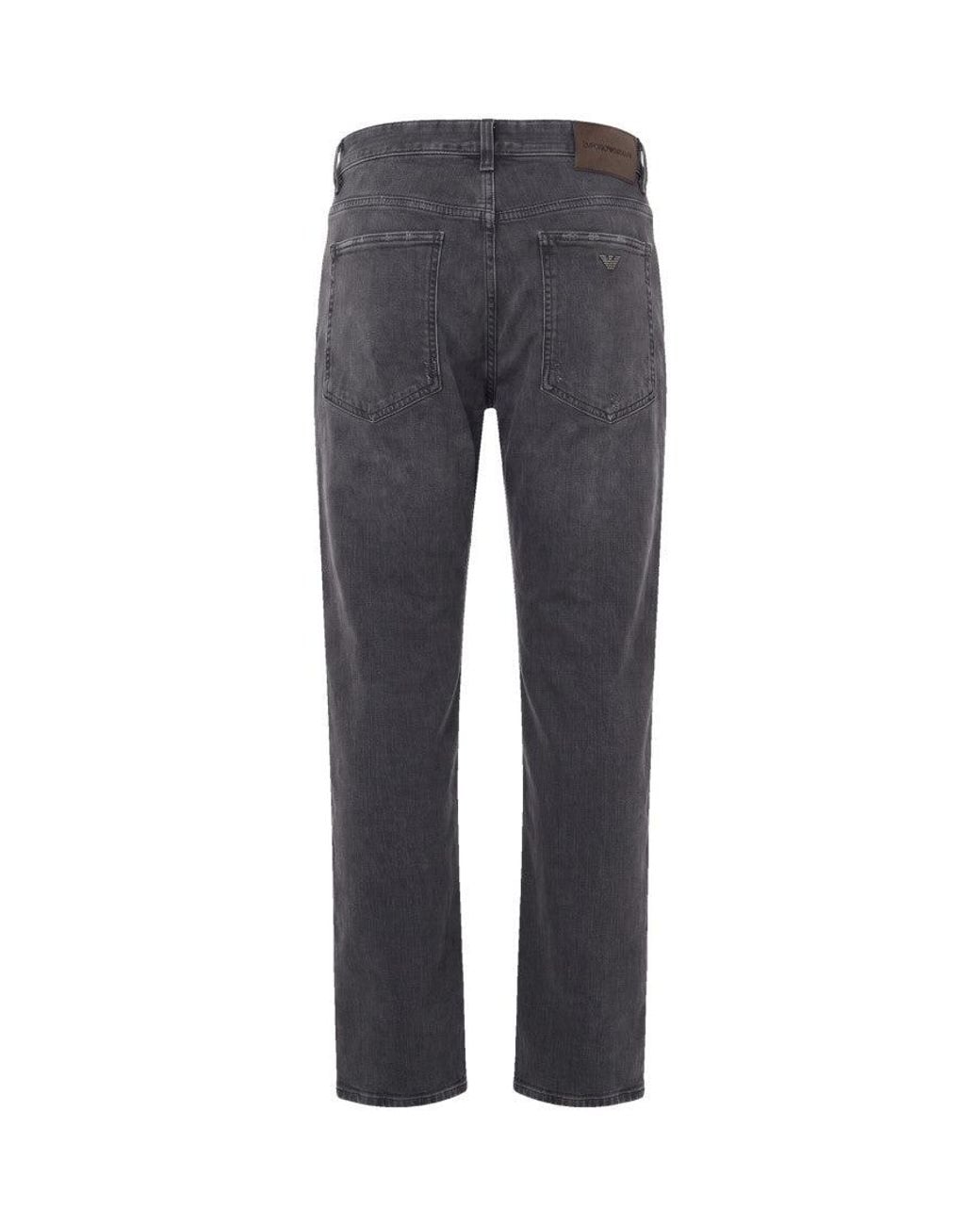 Emporio Armani Blue Dark Regular Jeans for men