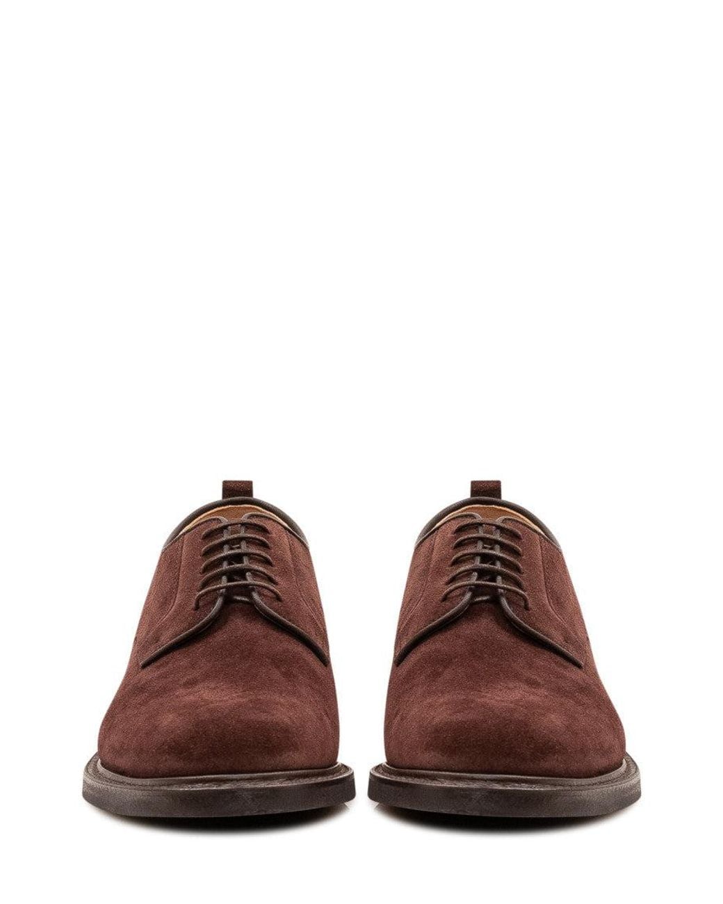 Church's Brown Leather Lace-Up Shoes for men