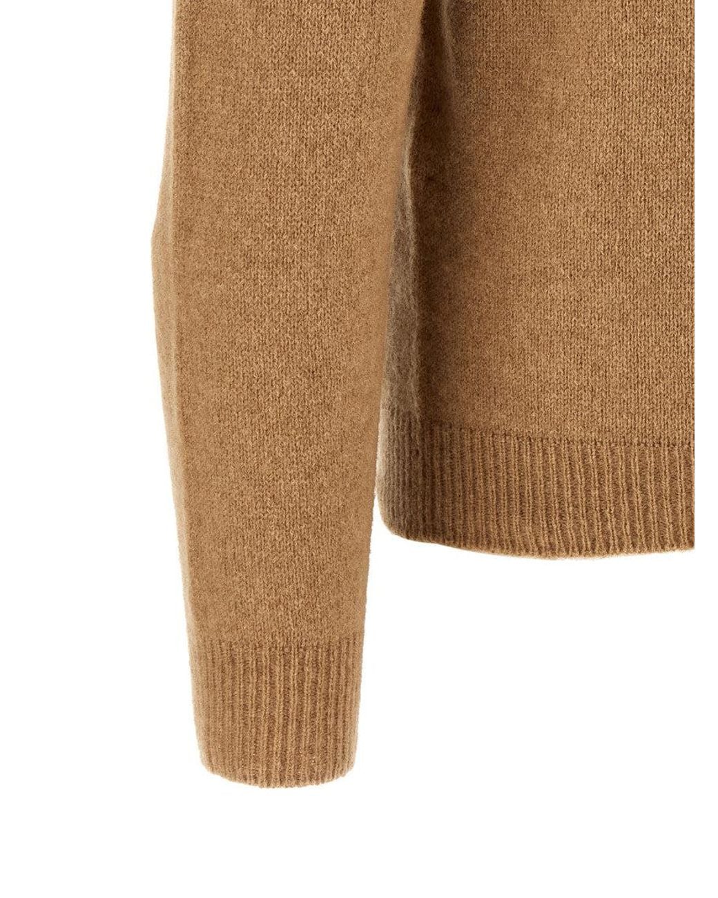 Roberto Collina Brown Wool Blend Hoodie for men