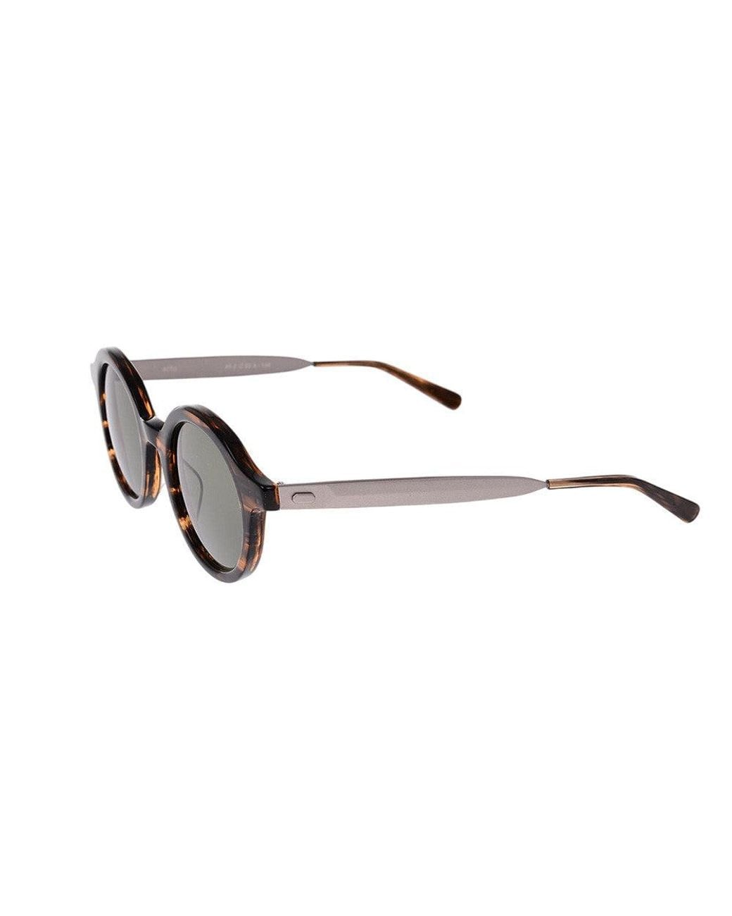 OAMC Brown Tortoise Round Sunglasses for men