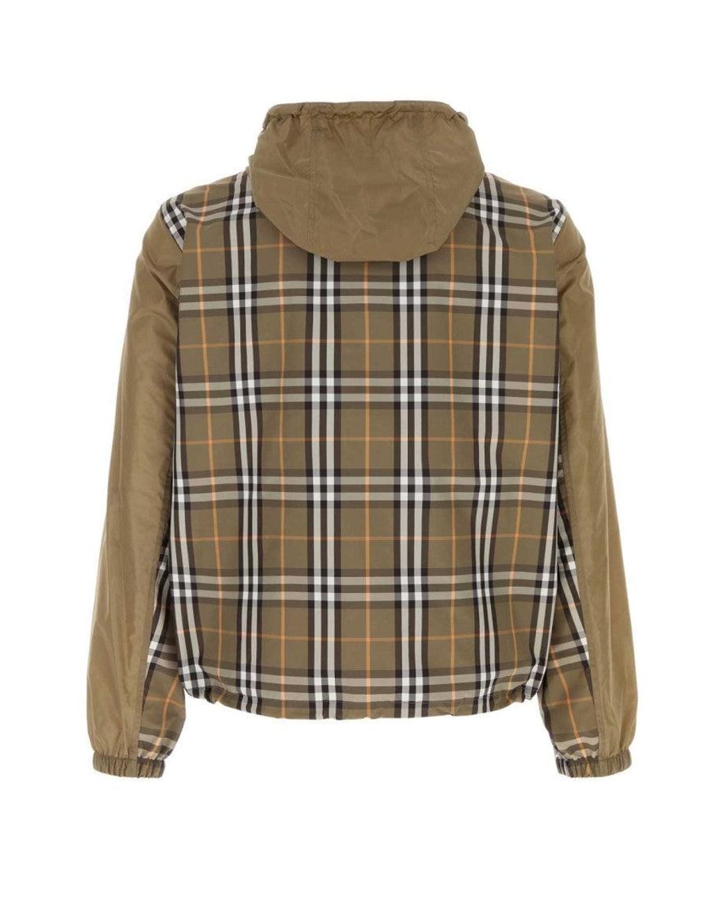 Burberry Green Logo Hooded Jacket for men
