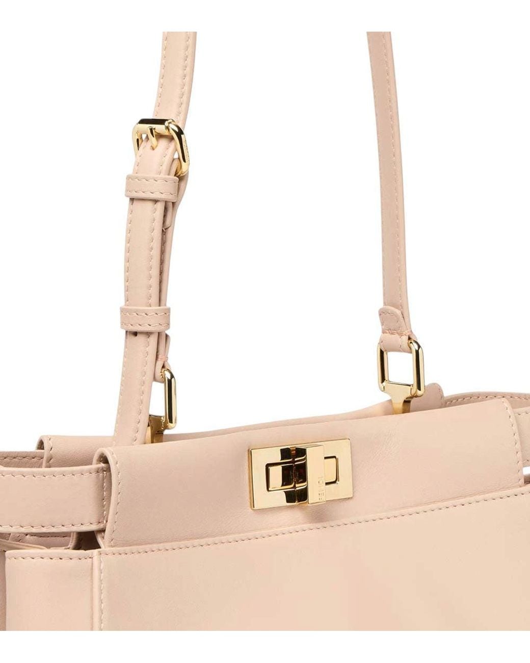 Fendi Natural My Peekaboo Small Shoulder Bag