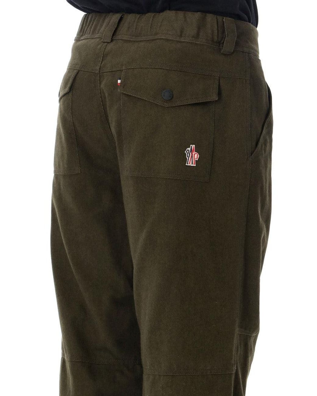Moncler Black Relaxed Solid Trousers for men