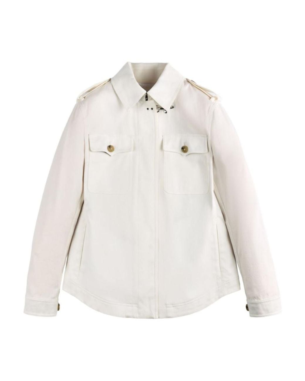 Fay White Collared Jacket