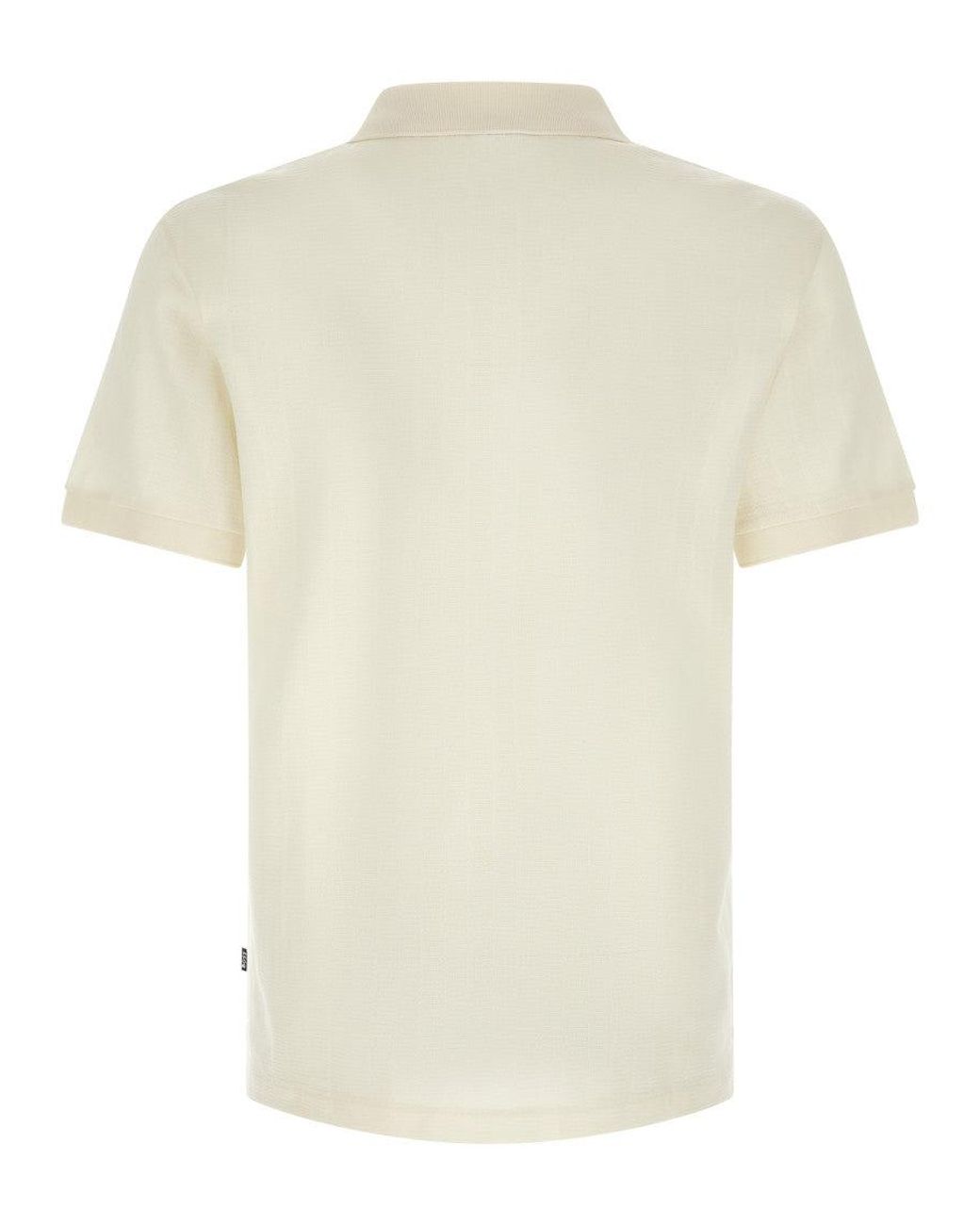 Boss White Off Solid Polo for men