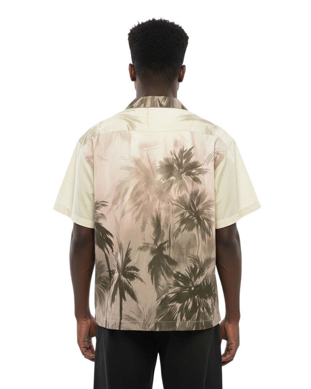 Palm Angels Natural Graphic Print Shirt for men