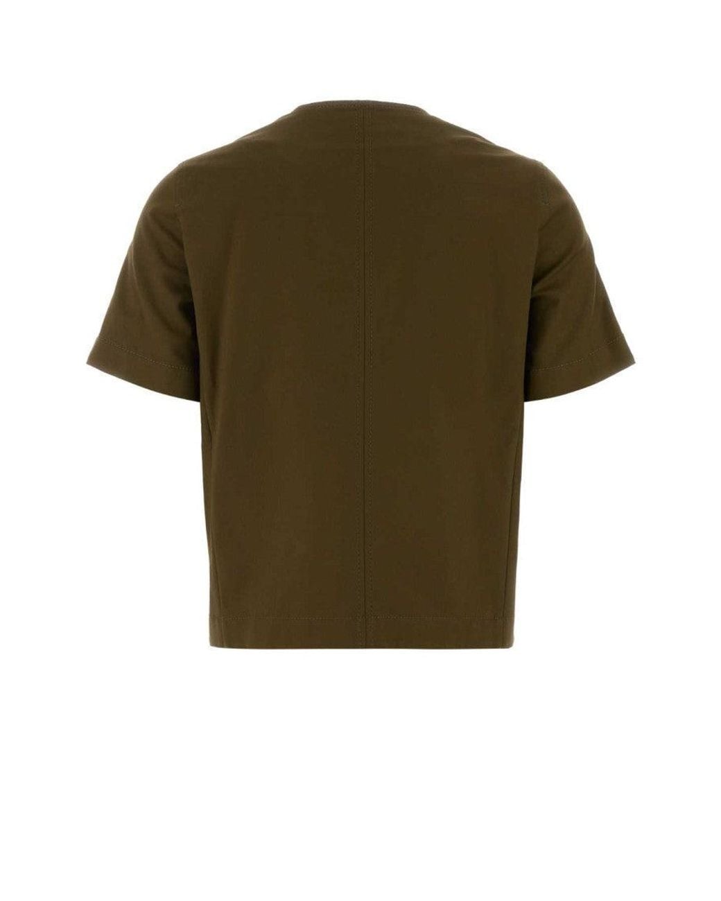 Max Mara Green Logo Round Neck Jacket