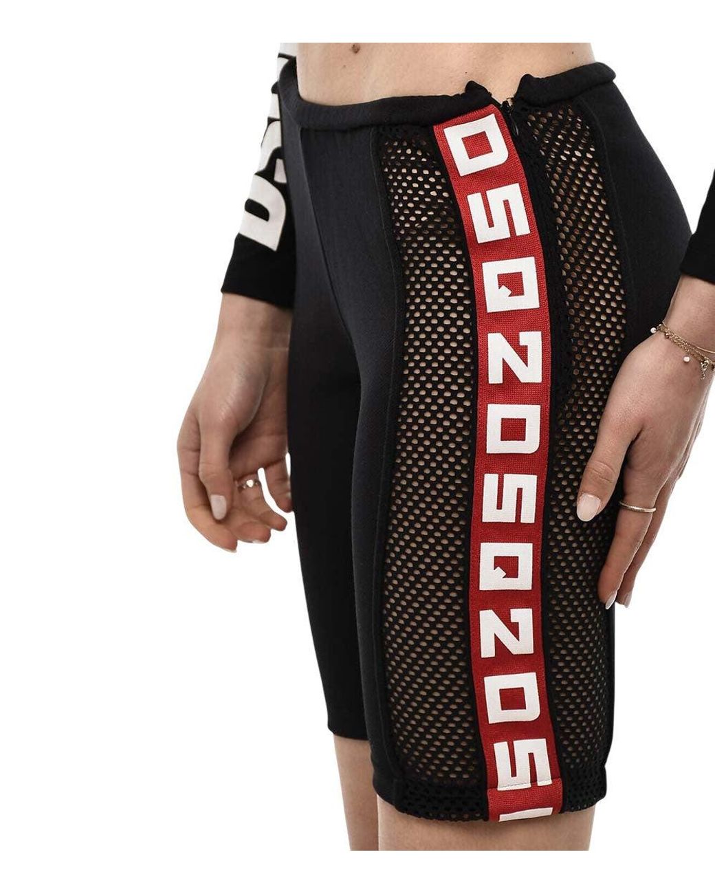 DSquared² Black Logo Shorts