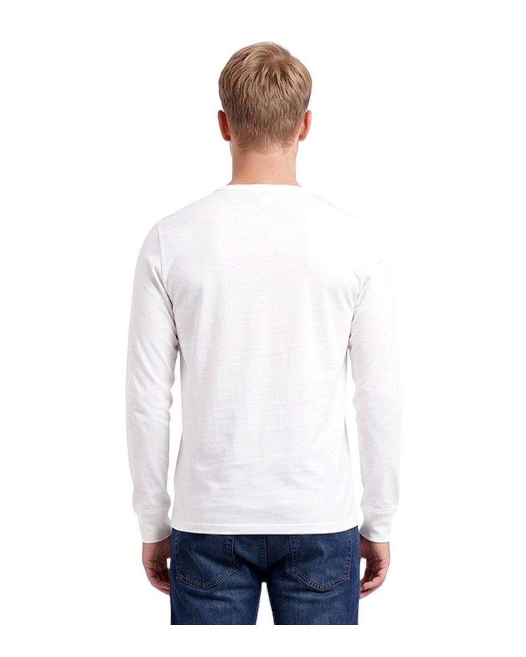 K-Way White Full Sleeves T-Shirt for men