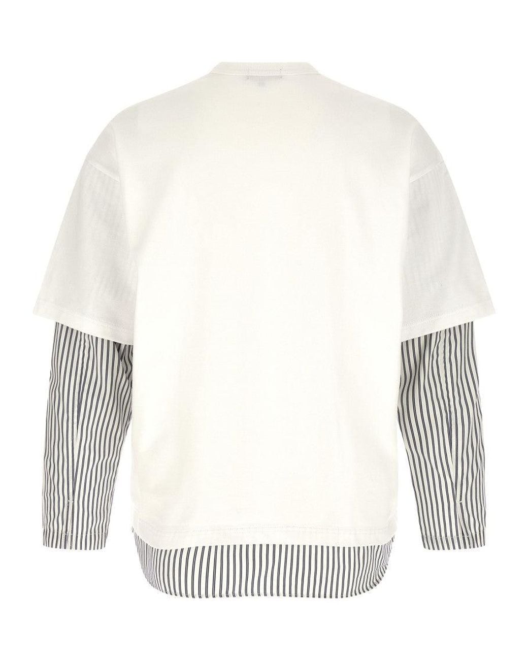 Comme des Garçons White Shirt Insert T-Shirt for men