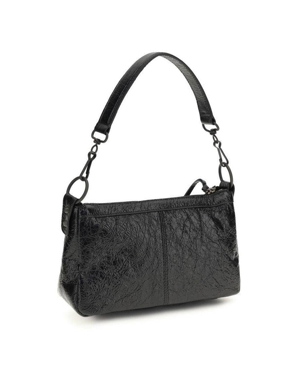 Balenciaga Black Le City Moto Mini Shoulder Bag