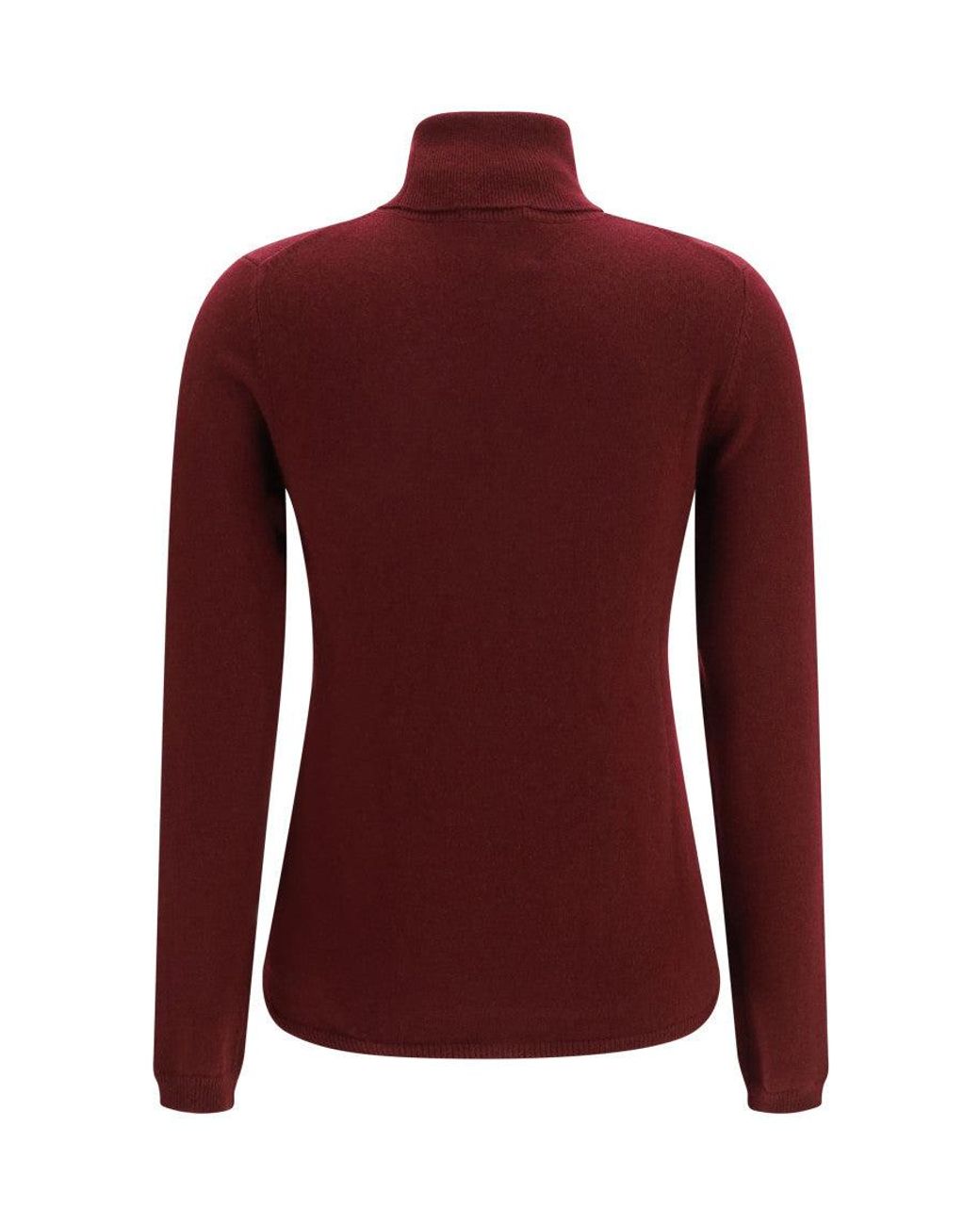 Allude Red Turtle Neck Sweater