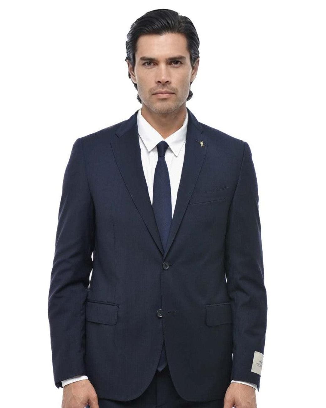 Corneliani Blue Notched Lapel Suit for men