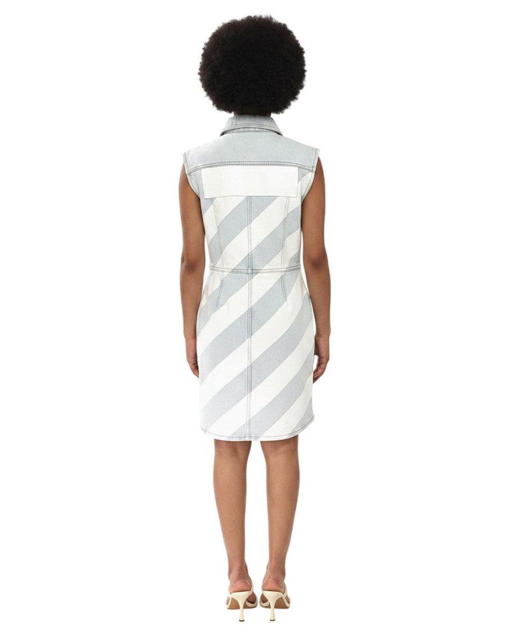 Off-White c/o Virgil Abloh White Solid Shirt Dress