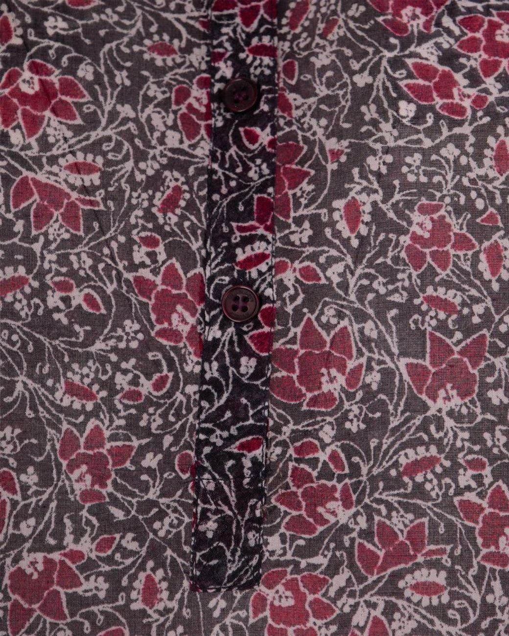 Isabel Marant Purple Floral Henley Top