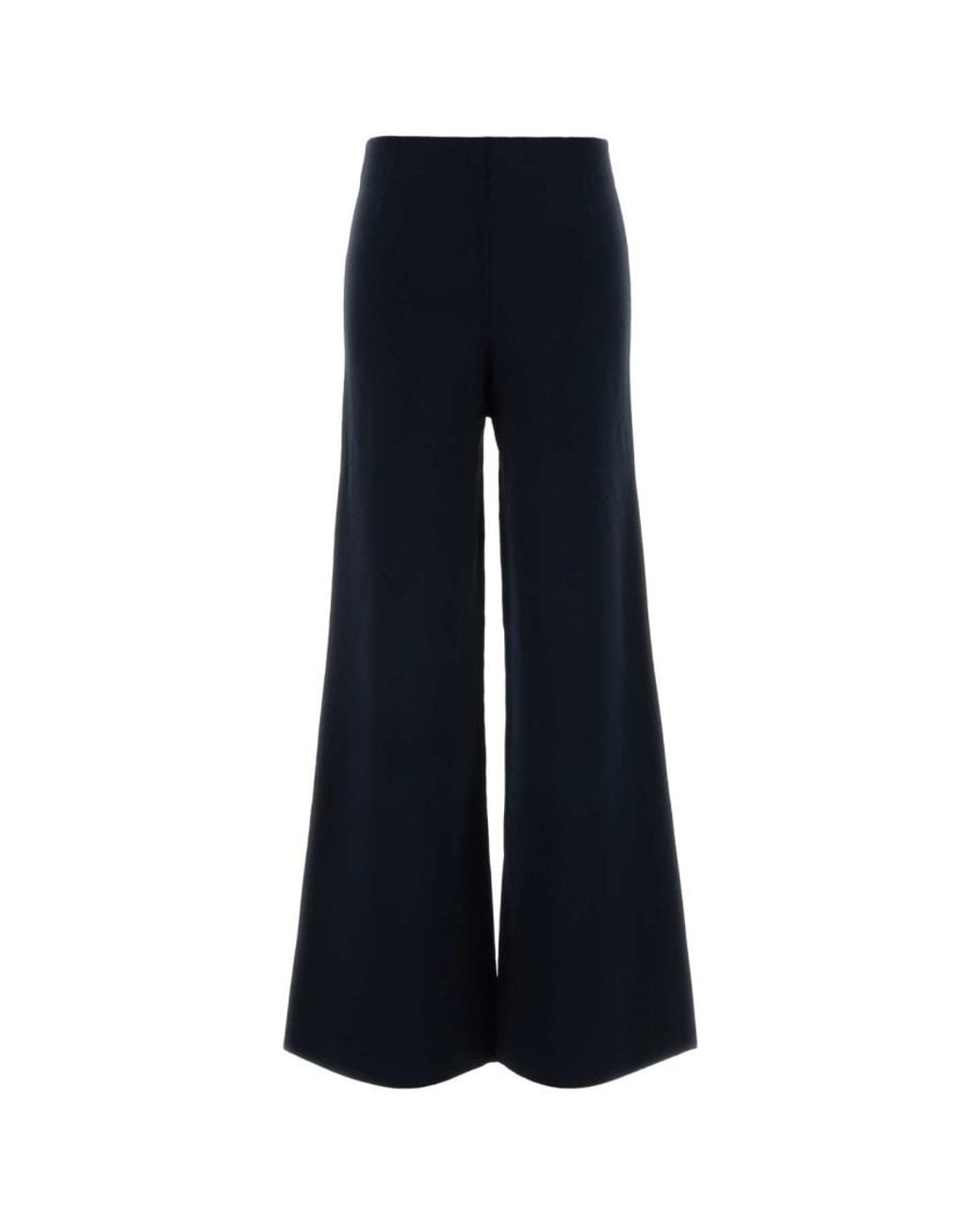 Max Mara Blue Flared Flat Front Pant