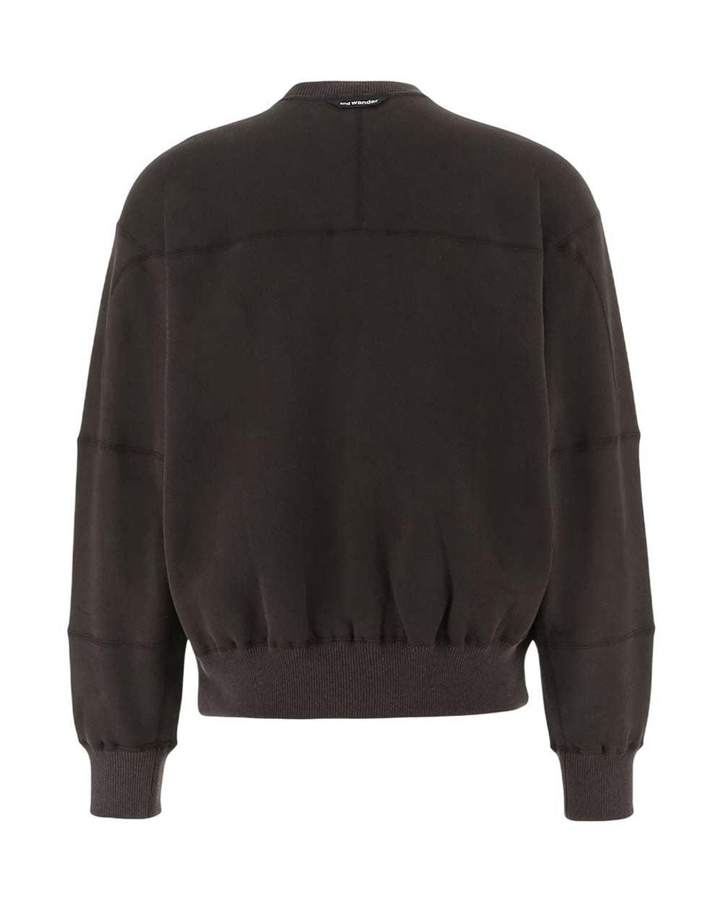 And Wander Black Dark Relaxed Sweatshirt for men