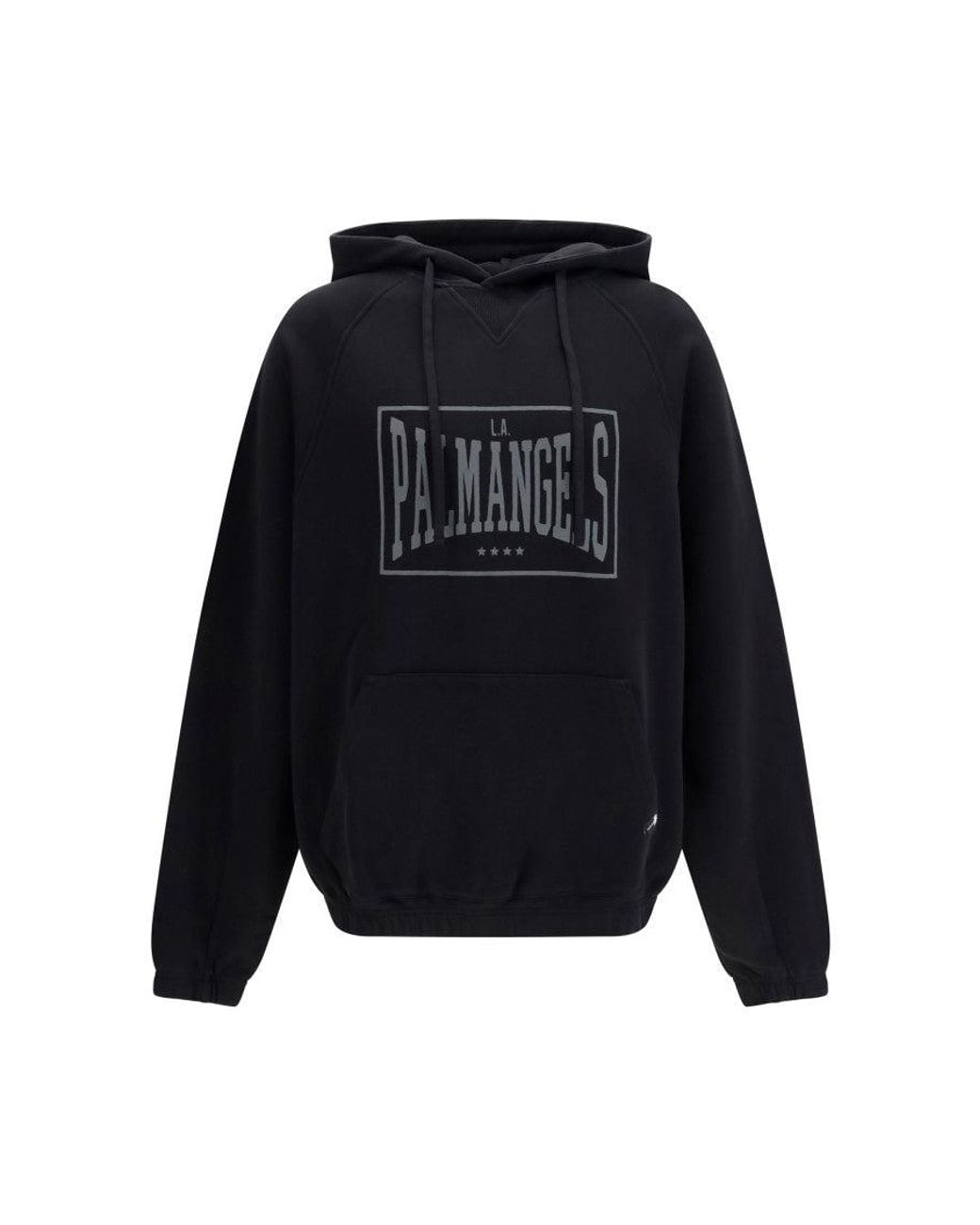 Palm Angels Blue Loose Logo Hoodie for men