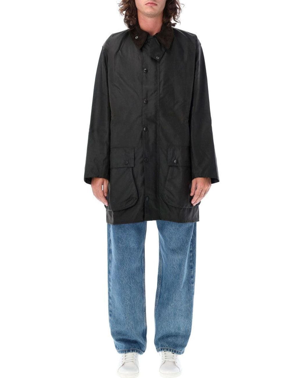 Barbour Black Embroidered Logo Jacket for men