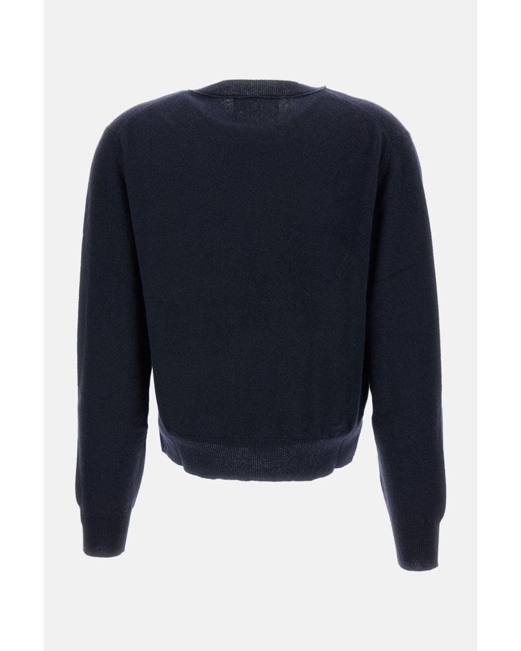 Lisa Yang Blue Dark Crew-Neck Sweatshirt