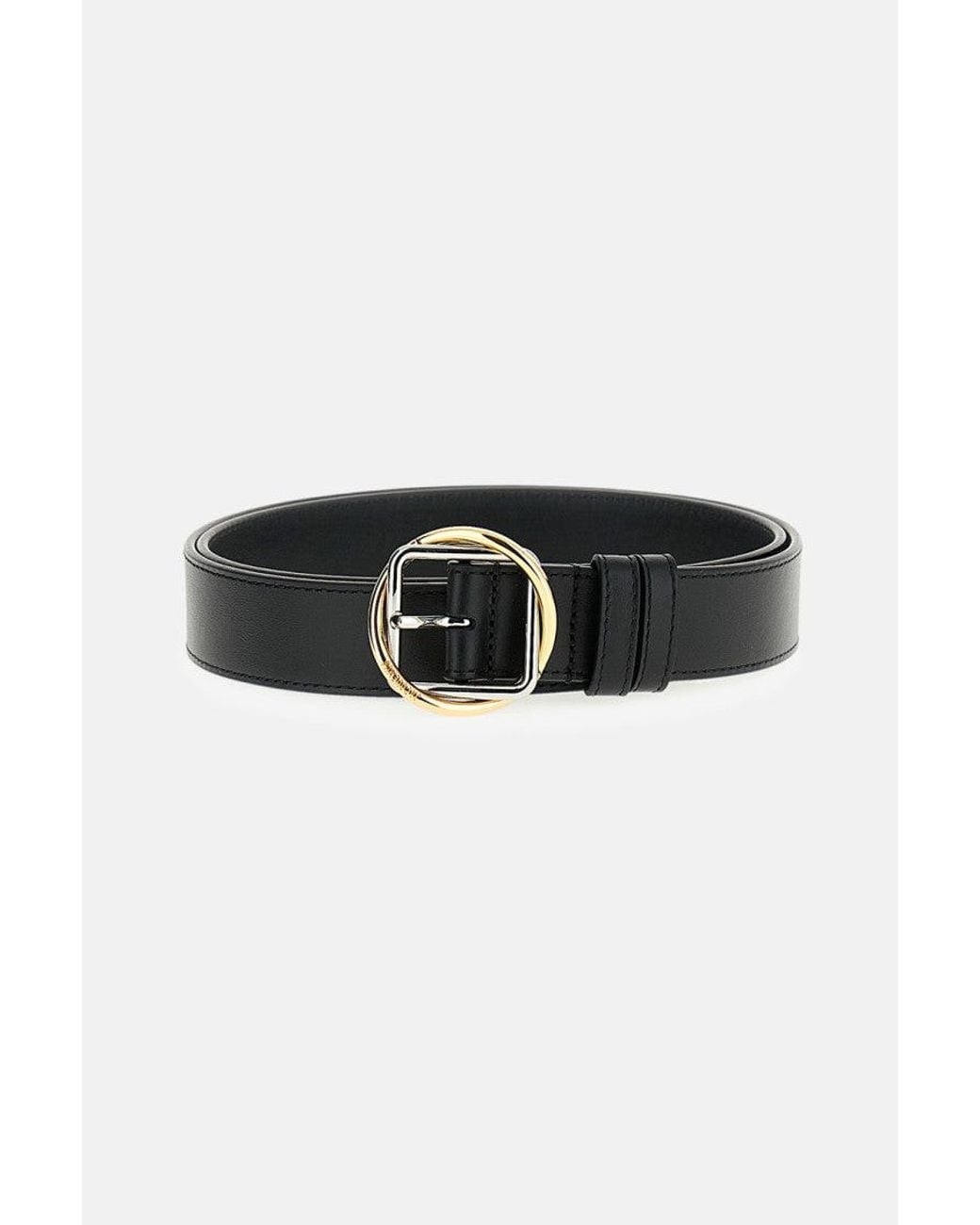 Jacquemus Black Buckle Solid Belt
