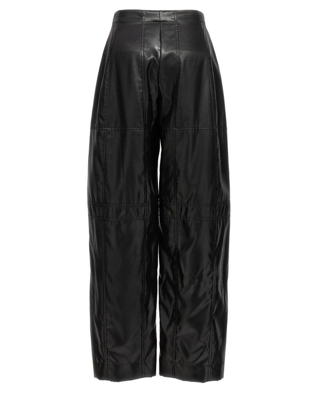 Jil Sander Black Coated Pants