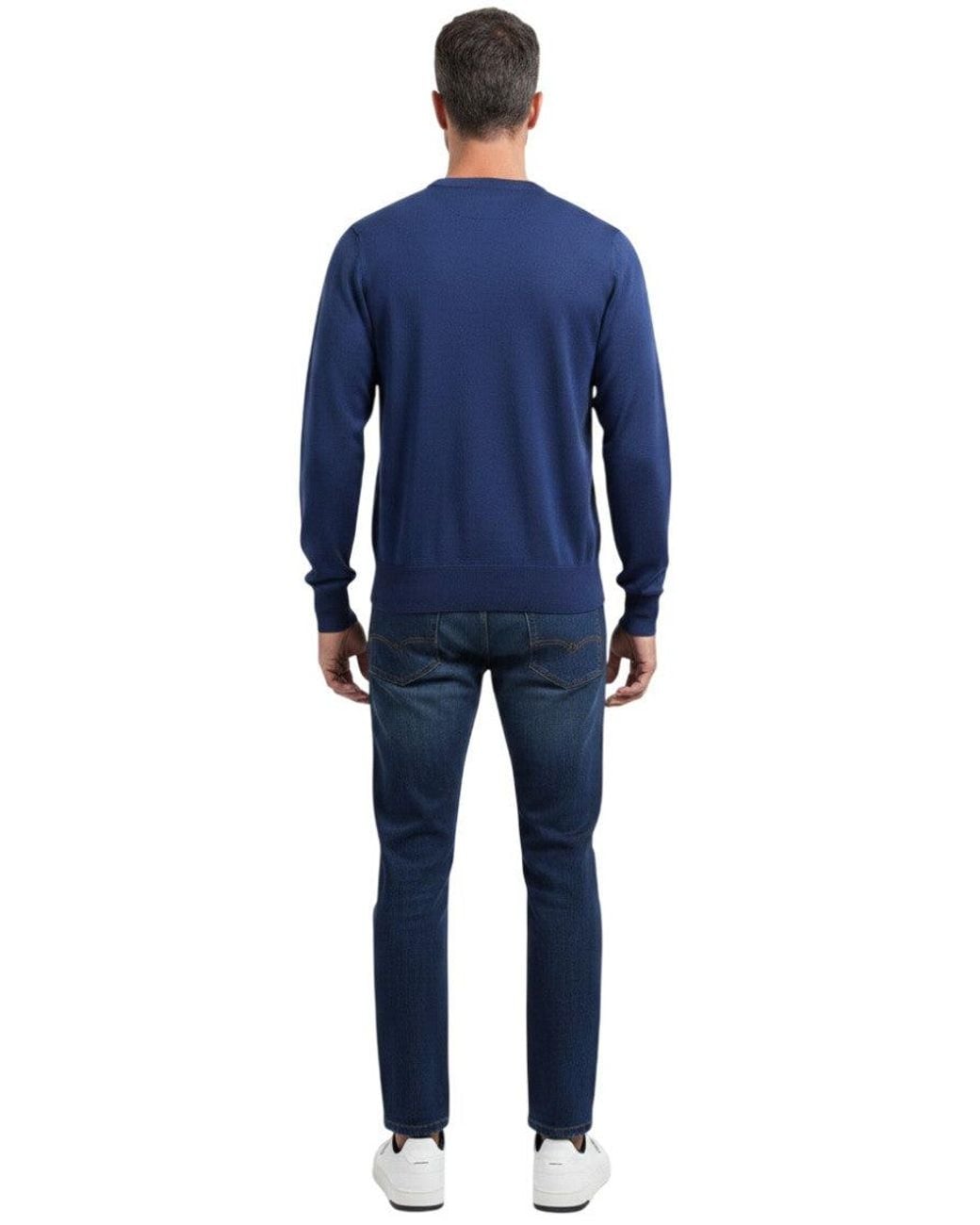 K-Way Blue Crew Neck Sweater for men