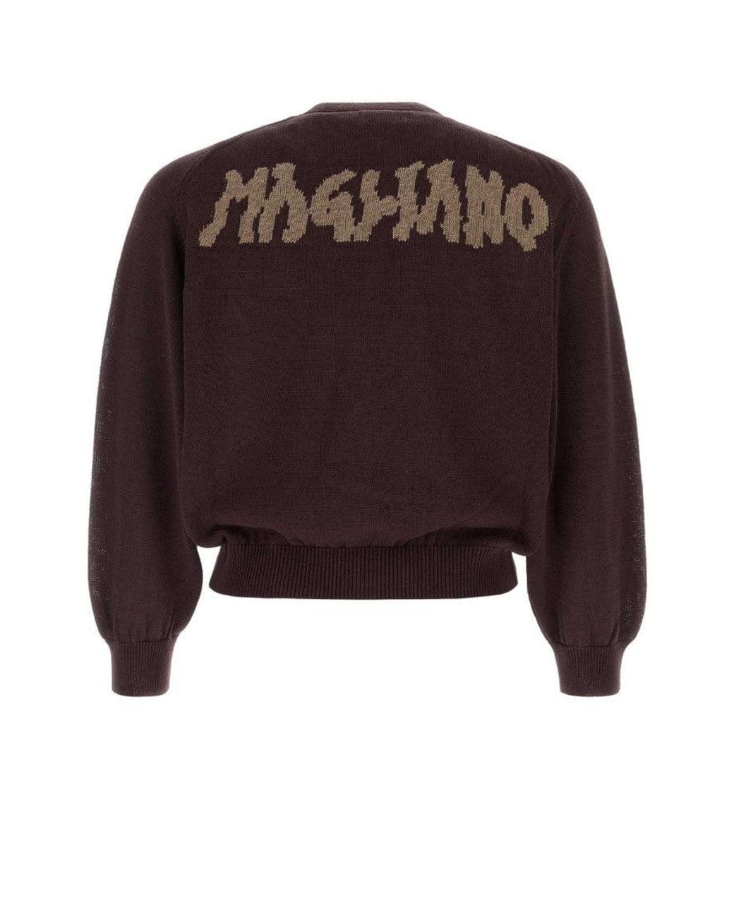Magliano Brown V Neck Cardigans for men