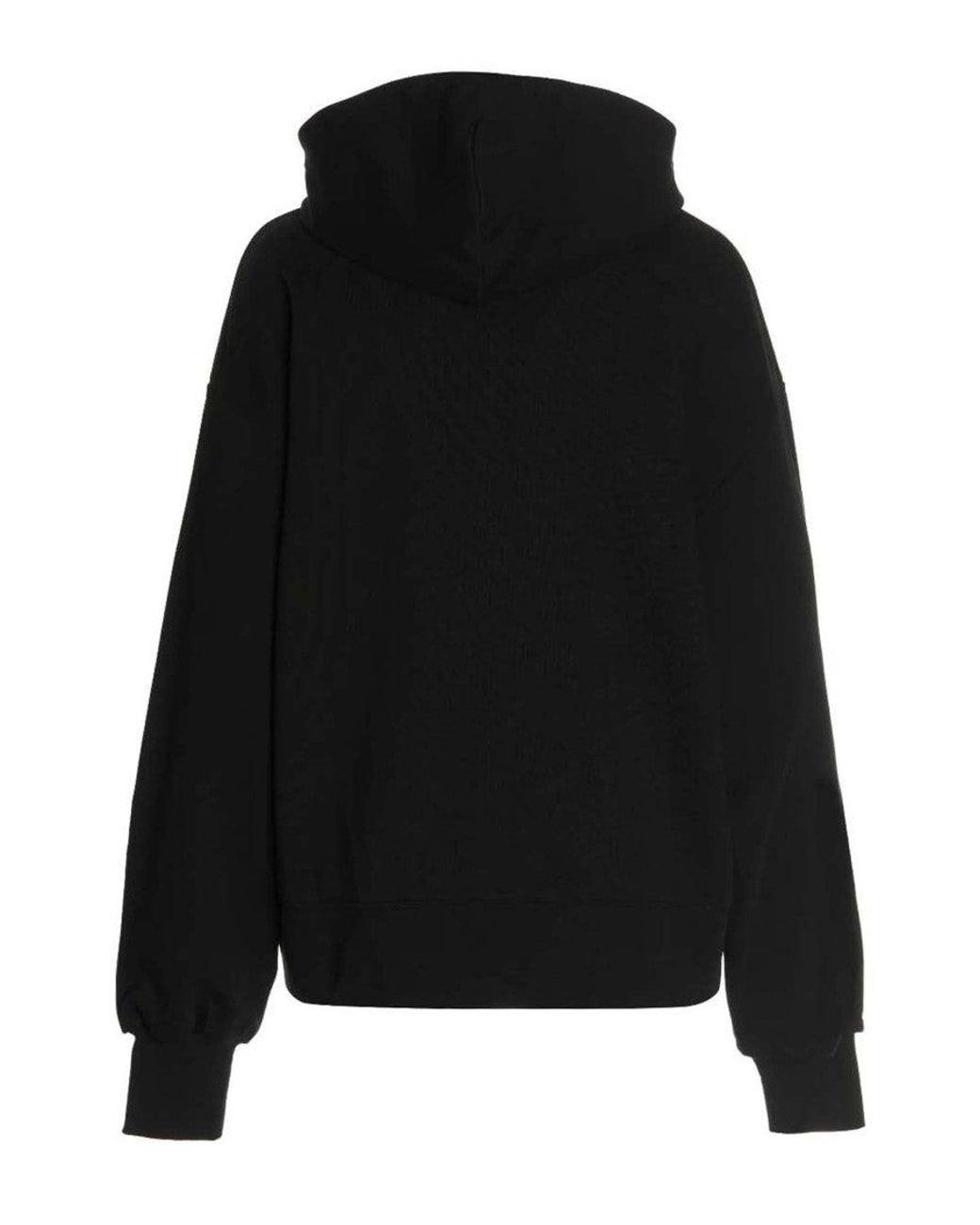 Gcds Black Don'T Care' Capsule Hoodie