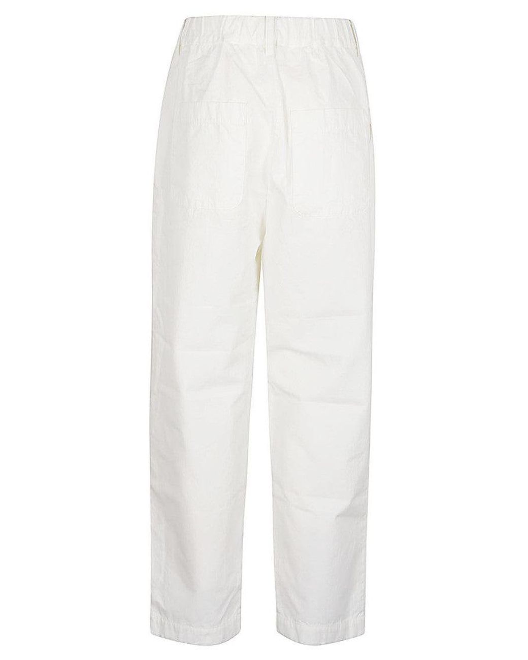 Sarahwear White Cotton Trousers