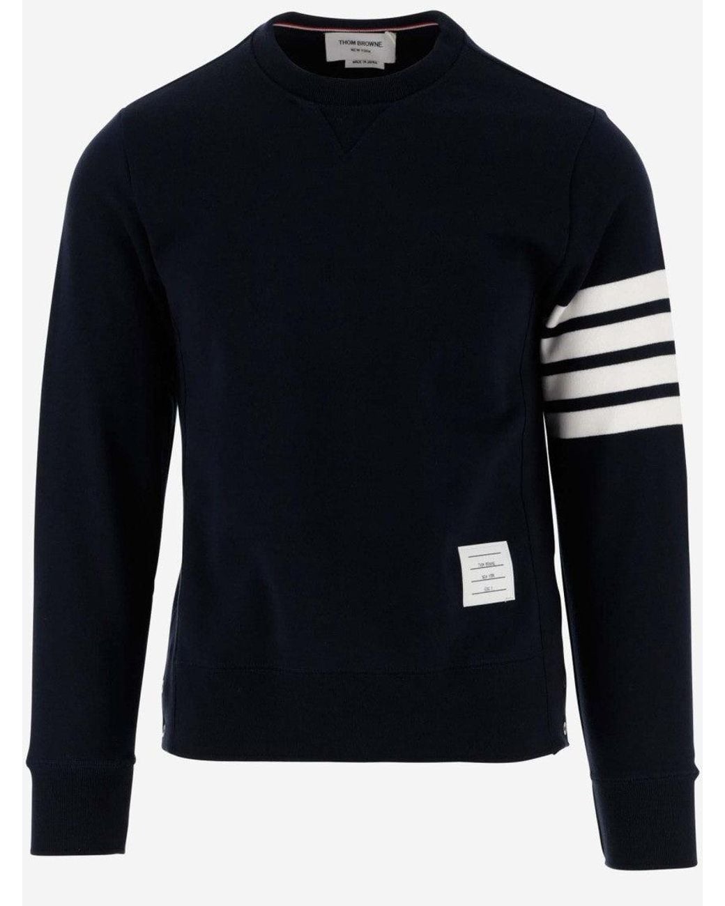 Thom Browne Blue 4 Bar Sweatshirt for men