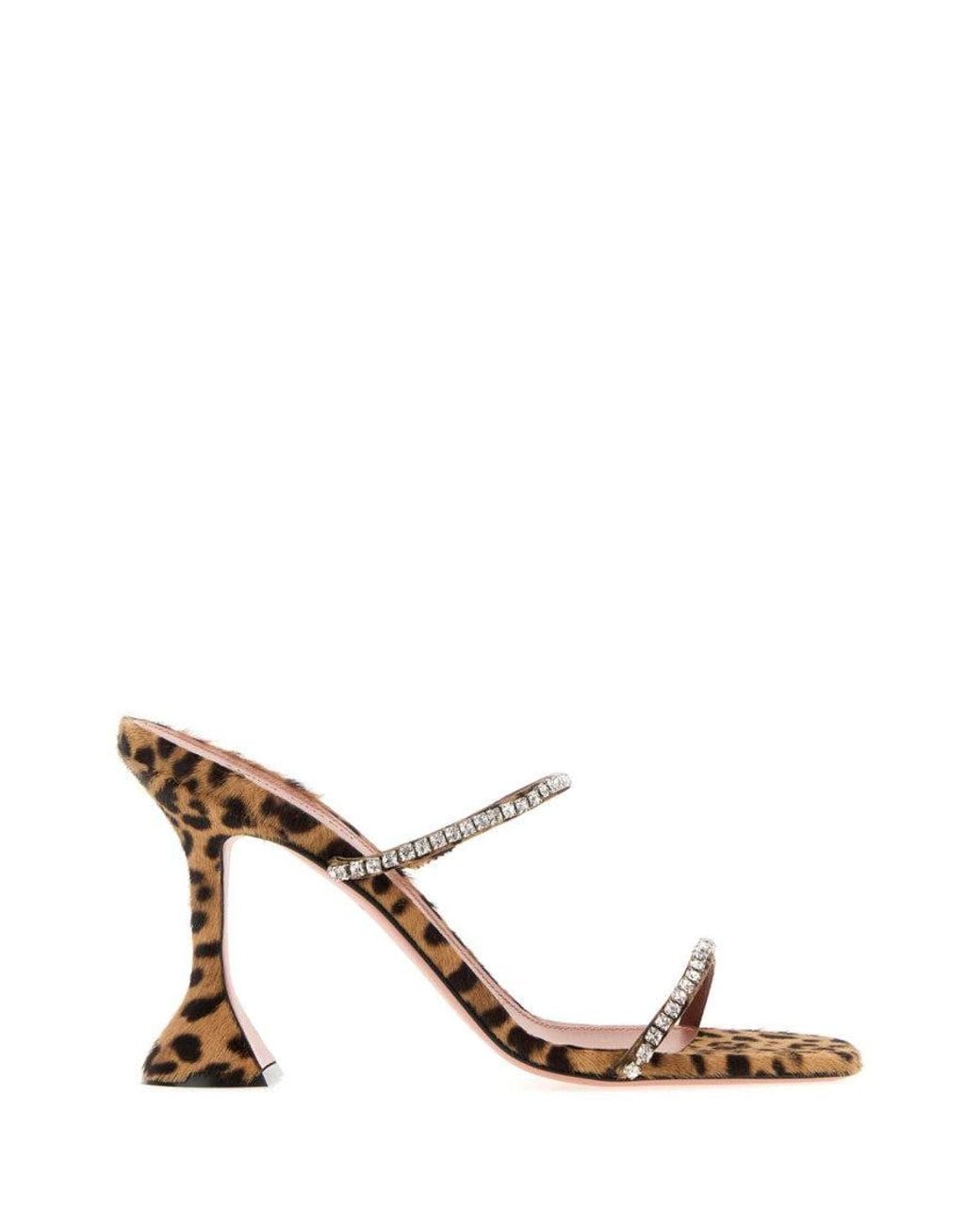 AMINA MUADDI White Printed Heels