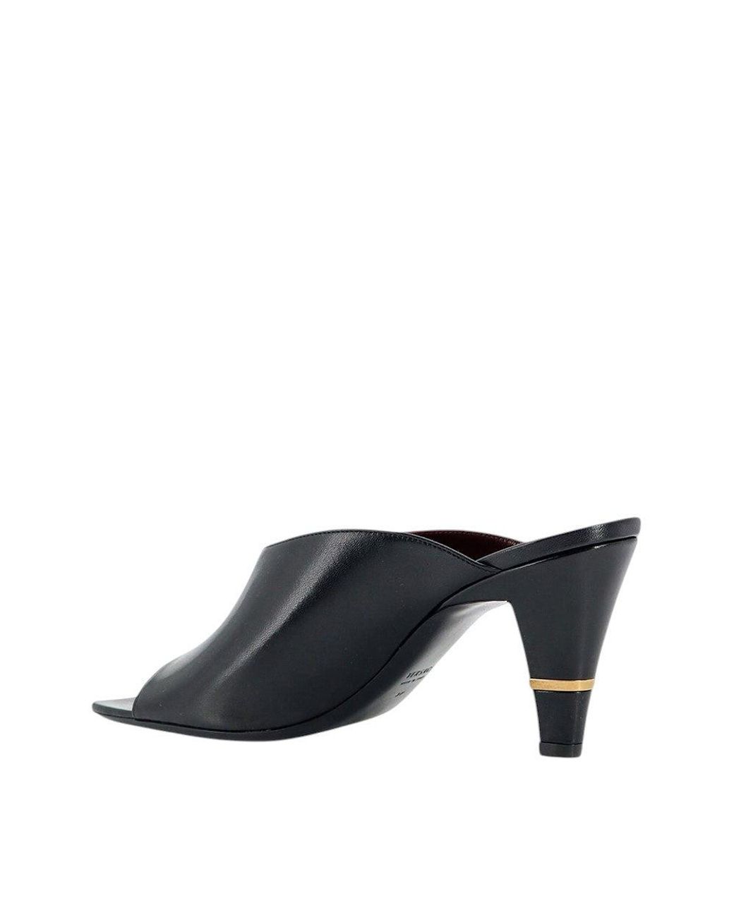 Versace Black Leather Heels
