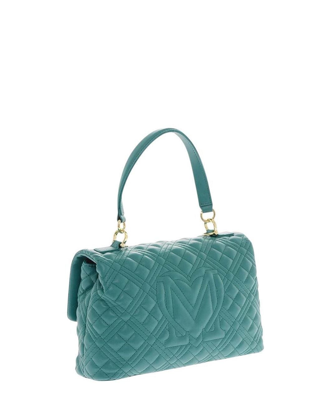 Love Moschino Green Logo Small Satchel