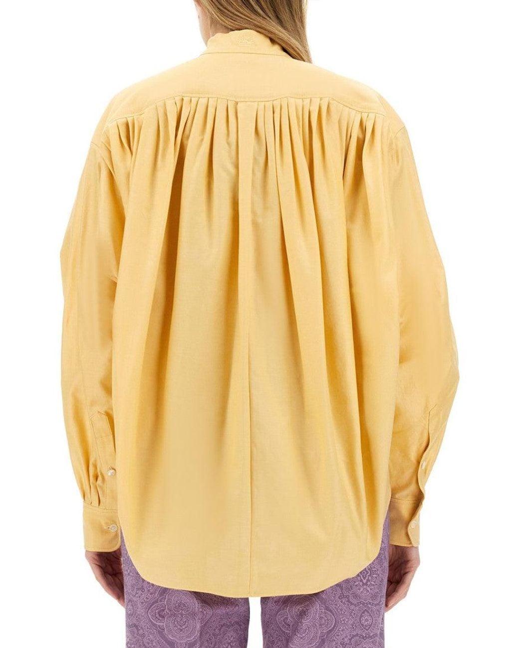 Etro Yellow Regular Solid Shirt