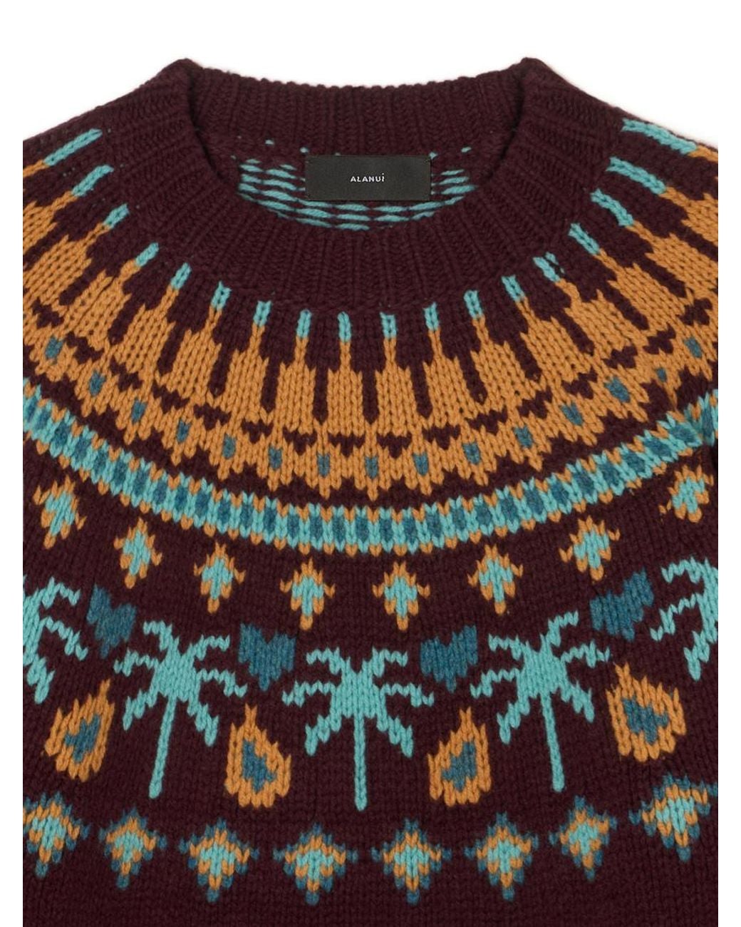 Alanui Red Crew Neck Sweater