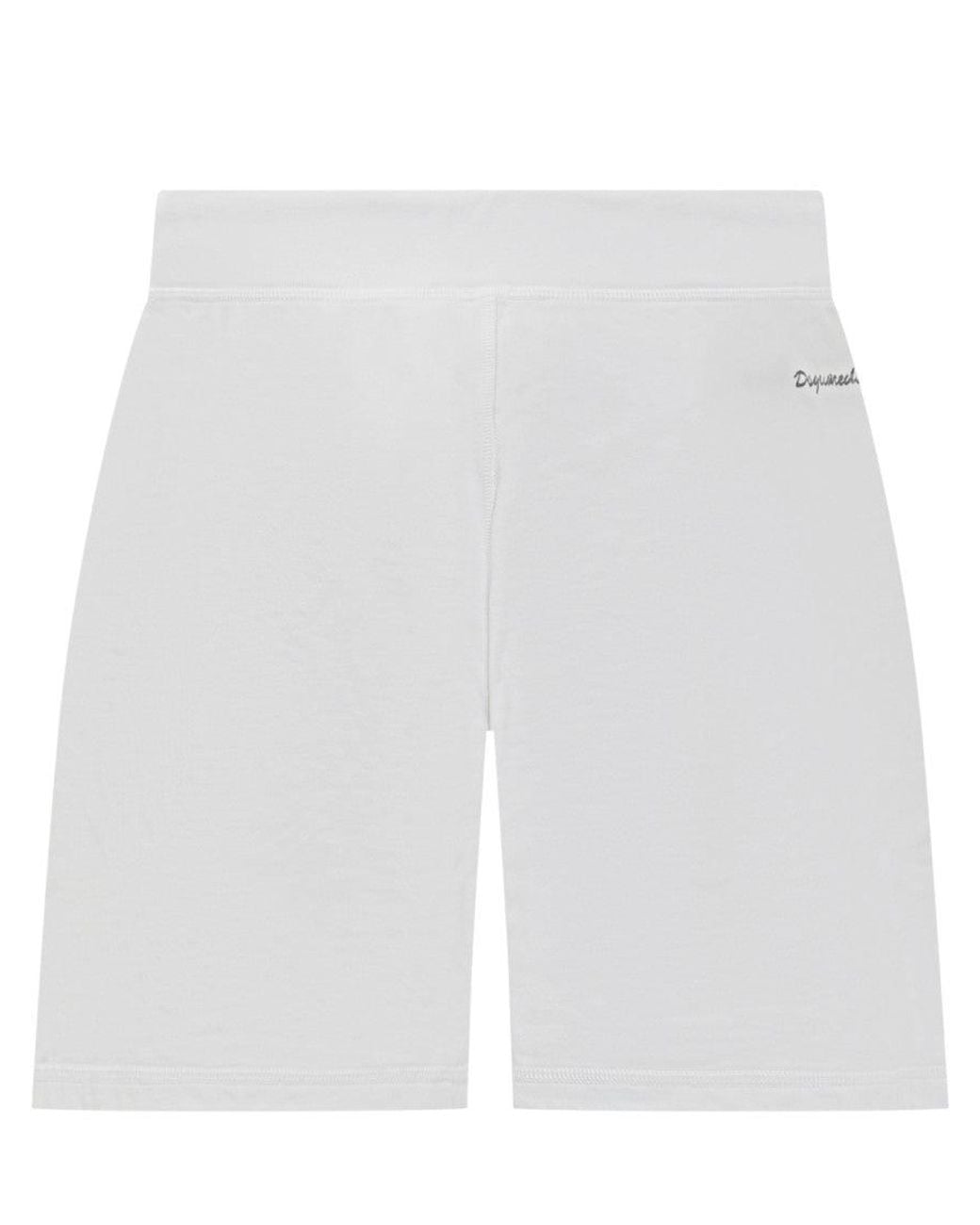 DSquared² White Solid Shorts
