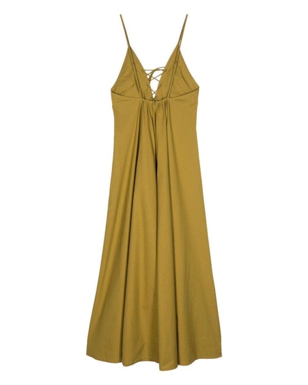 Forte_forte Green Khaki Cotton Long Dress
