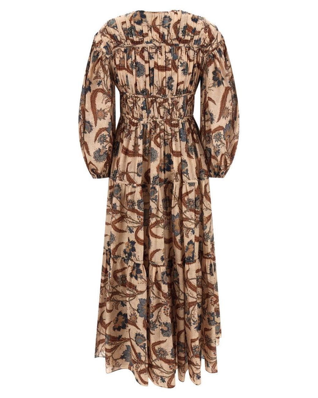 Zimmermann Natural Ascension Tie Billow Maxi' Dress