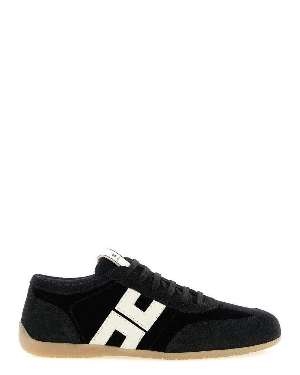 Elisabetta Franchi Black Nappa And Velvet Sneakers
