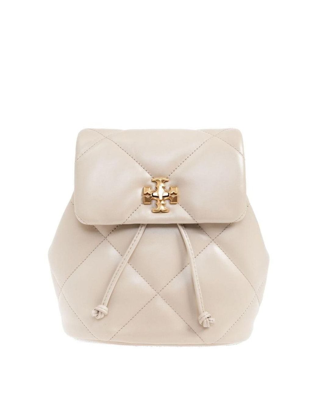 Tory Burch Natural Kira Diamond Mini Backpack