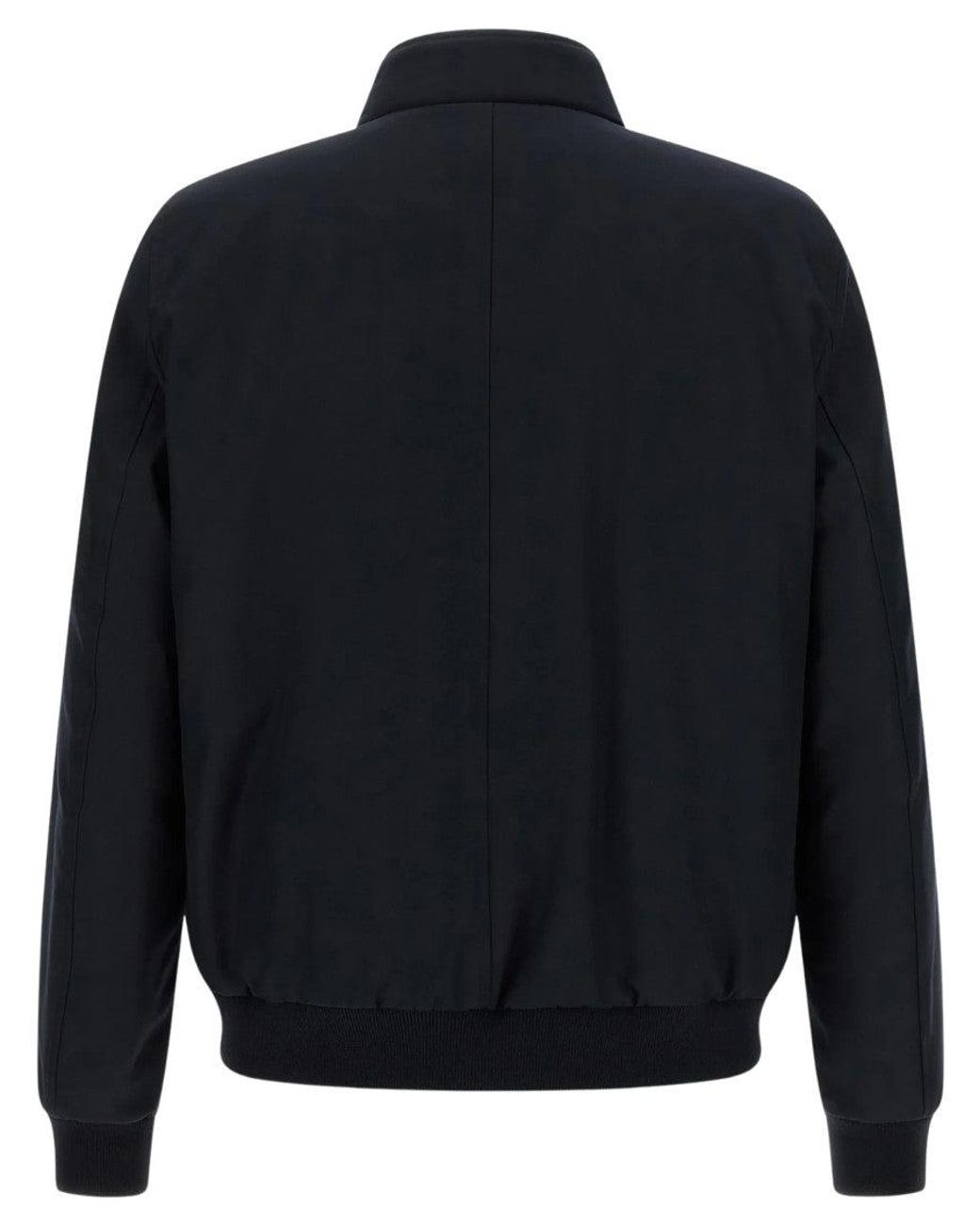 Moorer Blue Dark Solid Jacket for men