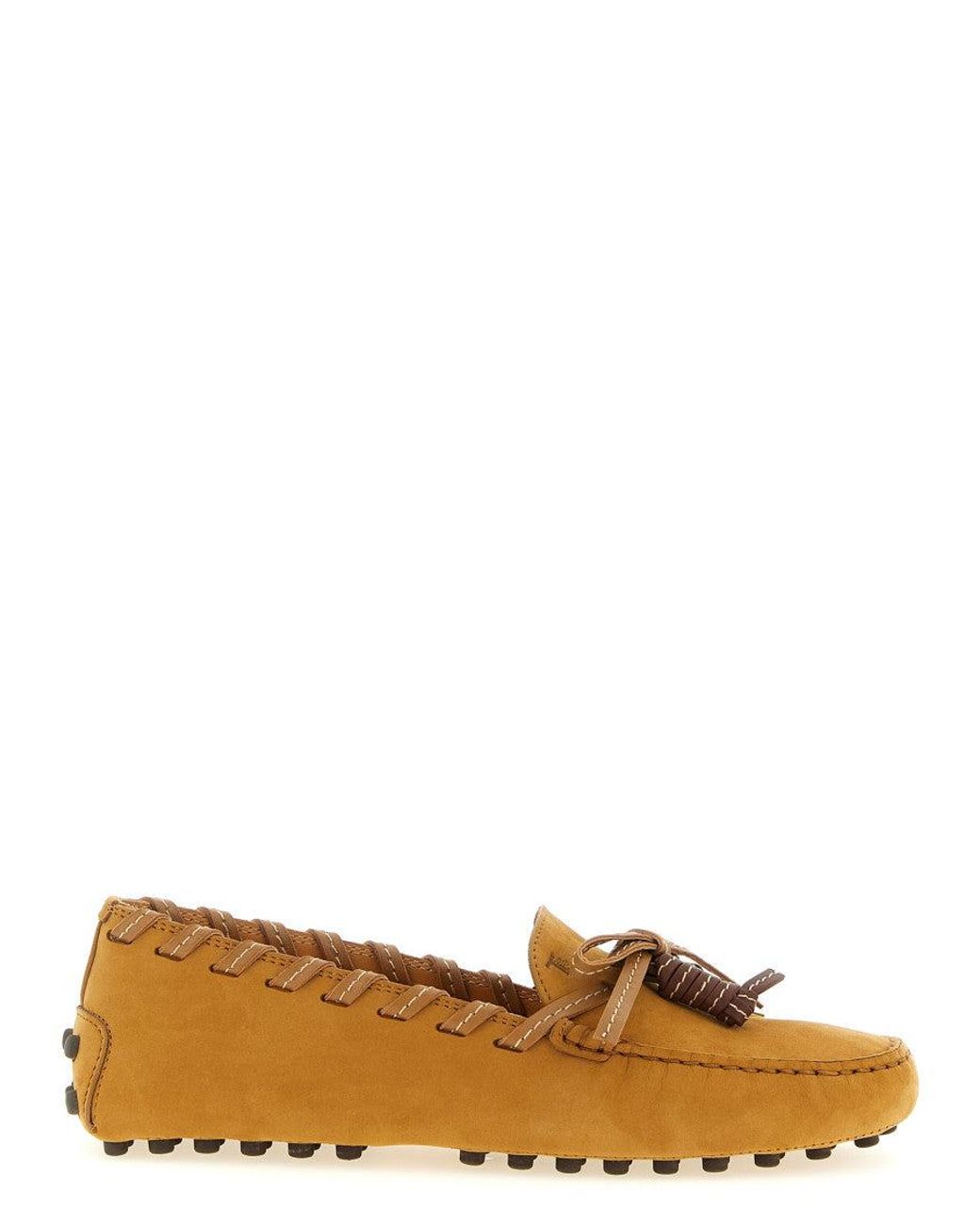 Tod's Brown Solid Loafers