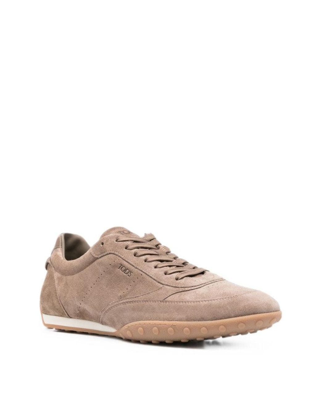 Tod's Pink Suede Logo Sneakers for men