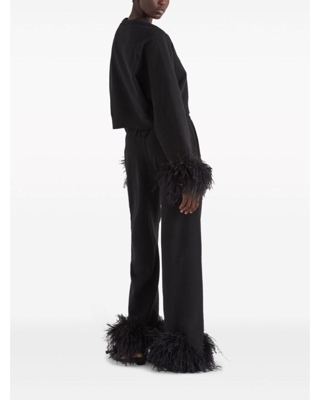 Prada Black Wide Trousers