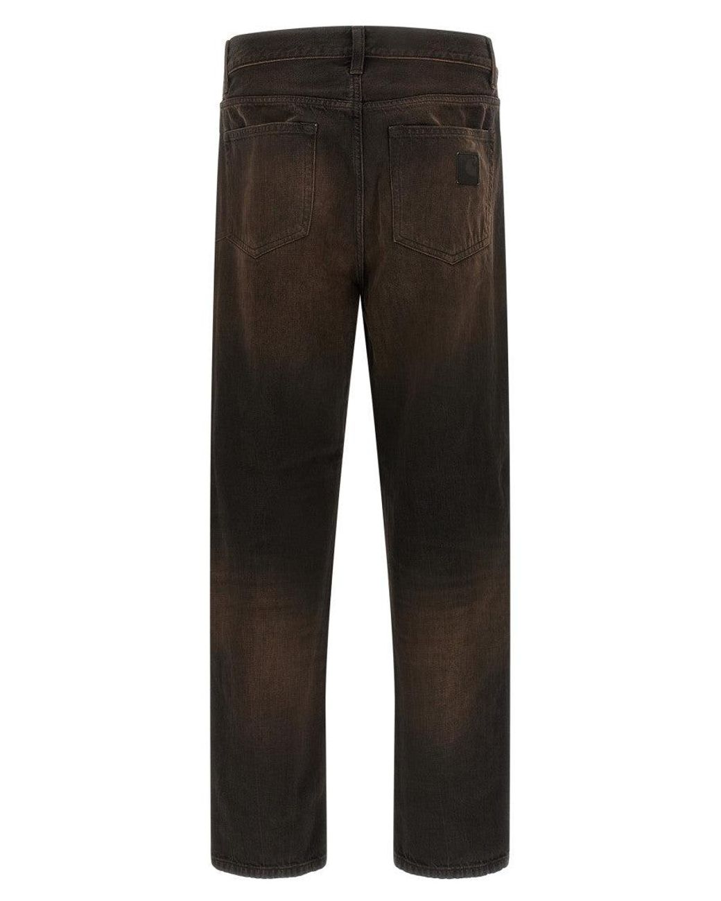 Carhartt Brown Regular Mid Rise Jeans for men